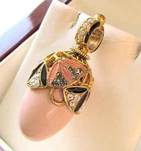 SALE ! BEAUTIFUL PENDANT STERLING SILVER 925 and 24K GOLD with GENUINE CORAL - Picture 1 of 1