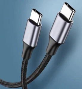 PD 60W USB C to Type C Charging Data Cable Fast Charger For iPhone 15 Samsung - Picture 1 of 22