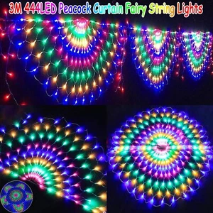24M Waterproof LED Christmas Curtain Fairy Lights Outdoor Wedding Garden Decor - Picture 1 of 43