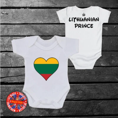 GEORGE Litauischer Prinz Strampler, Litauen, Geschenk, Neugeborenes, Königsfamilie, süß
