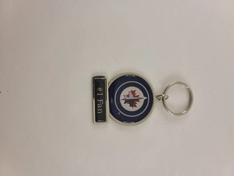 Winnipeg Jets #1 Fan Metal Keychain Cover