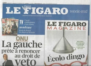 Il Figaro N°20938 26/11/2011 Destro Di Veto Con Uno / Energia USA / Clima - Bild 1 von 3