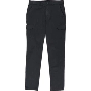 Calvin Klein Black Sateen Stretch Cargo Pants - Picture 1 of 3