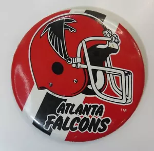 VINTAGE 1988 ATLANTA FALCONS NFL 3 INCH PINBACK BUTTON (INV40250) - Picture 1 of 2