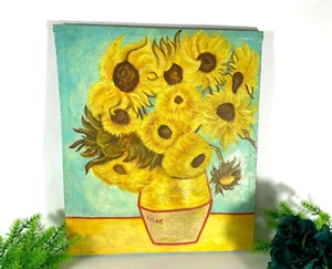 Vincent Van Gogh Handmade Painting Oil On Canvas Replica 17" x 19 1/2" Wall Art  - Picture 1 of 12