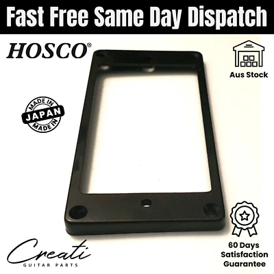 Guitar Slanted Taper Flat Bottom Humbucker Mounting Ring Surrounds Black 3 Sizes - image 1 of 3