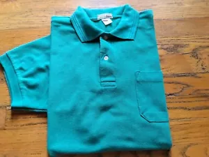 Lacoste Chemise Vintage 80s Emerald Green Made in France Polo Shirt Men’s M/L - Picture 1 of 6