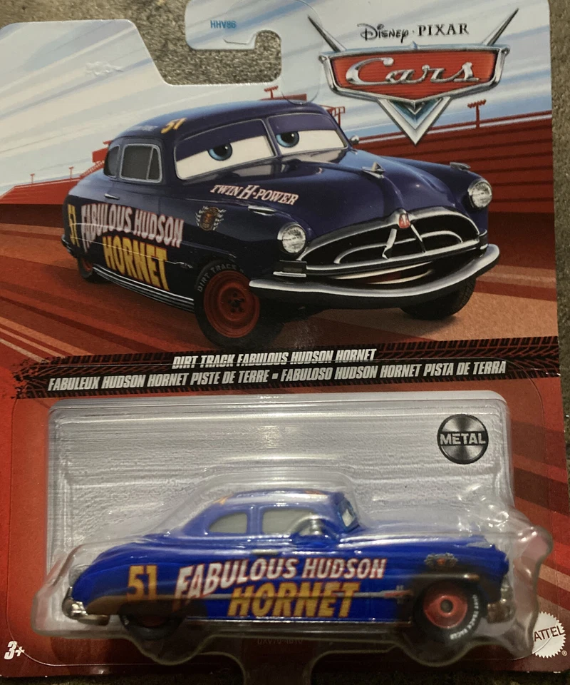 CARS 3 - DIRT TRACK FABULOUS HUDSON HORNET - Mattel Disney Pixar - Immagine 1 di 1
