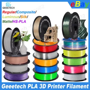 Geeetech PLA Silk/Matte/Luminous/HS/Carbon Fiber 3D Printer Filament 1.75mm 1KG - Picture 1 of 95