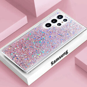 Glitter Bling Silicone Soft Case For Samsung S23 Ultra S22 S21 A54 A53 A52 Cover