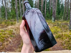WWI ORIGINAL GERMAN J. A. GILKA KAISER KÜMMEL BOTTLE from CHRISTMAS BATTLES - Picture 1 of 12