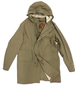 $3,000 Loro Piana Khaki Cotton Journey Parka Coat Size Medium, Made in Italy - Picture 1 of 6