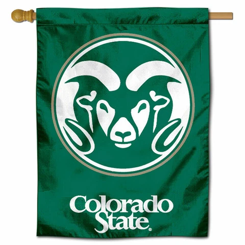 Colorado State Rams CSU University College House Flag Cover