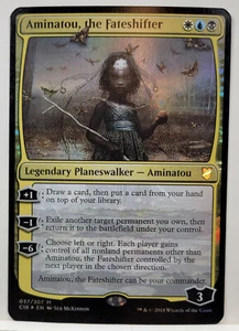 MTG Aminatou, The Fateshifter Oversized Foil Commander Card 037/307 2018 - Picture 1 of 2