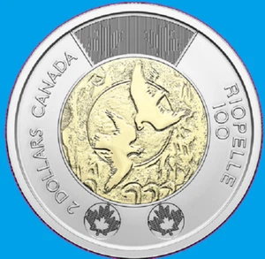 2023 Canada Artist Jean Paul Riopelle Anniv NCOL Toonie Two Dollar Coin Mint UNC - Picture 1 of 2