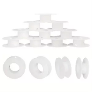 10pcs White Plastic Spool, Empty Thread Spool, Wire Weaving Bobbin, For Beadi - Picture 1 of 7