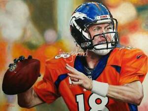 Poster - Peyton Manning by Agustin Iglesias,
