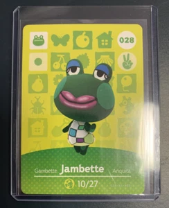 ! Animal Crossing Amiibo Card New With Hard Sleeve included (US) 028 JAMBETTE - Picture 1 of 2
