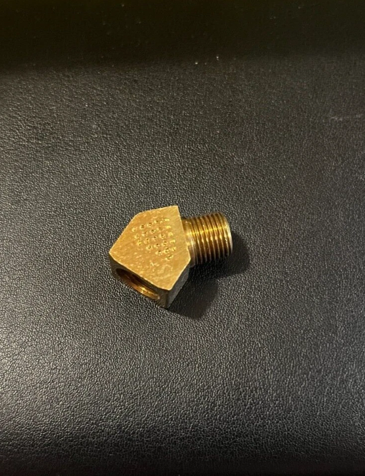 ⅛ NPT 45 Degree Street Elbow Brass --- HIGH PRESSURE --- 10 Pack - NEW - Image 1 of 2