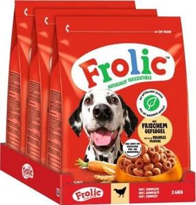 FROLIC Hundefutter Trockenfutter mit Geflügel 7,8kg (3 x 2,6kg) - Bild 1 von 8