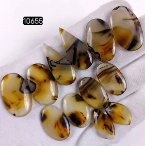 Lote de 6 pares de piedras preciosas cabujón ágata natural Montana de 167 quilates 27x16 22x12 mm #R-10655 - Imagen 1 de 4