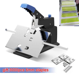 A3 Manuelle Flachsattel Hefter Doppelhefter Mappe Buchbindemaschine 6,5 mm - Bild 1 von 10