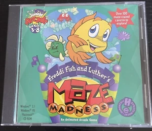 Freddi Fish and Luther's Maze Madness (PC CD-ROM Windows/Mac, 1996) Tested - Picture 1 of 14