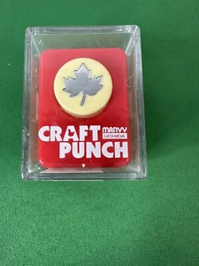 RARE HTF Marvy Uchida Craft Scrapbook Paper Punch Tiny Small Red MAPLE LEAF CP35 - Picture 1 of 7