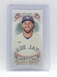 George Springer 2021 Topps Allen & Ginter Baseball - MINI #188 Toronto Blue Jays - Picture 1 of 2