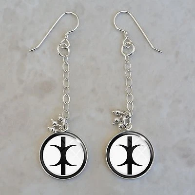Hand of Eris Discordianism  .925 Sterling Silver Earrings - Image 1 of 2