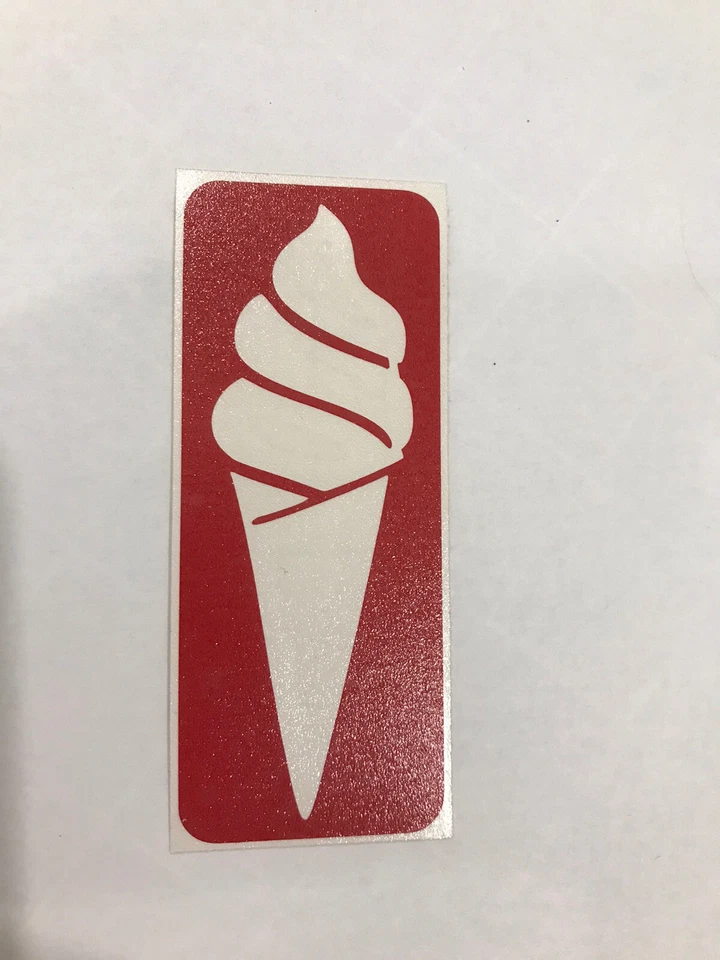 Ice Cream Waffle Cone Glitter Tattoo Stencil Pack - Image 1 of 1