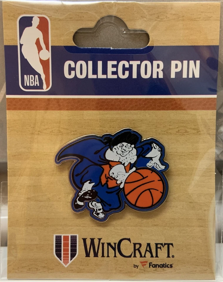 NEW YORK KNICKS FATHER KNICKERBOCKER MASCOT COLLECTOR PIN NEW WINCRAFT - Image 1 of 1