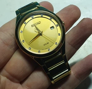 Seiko Solar V157-0AP0 Quarz 39mm Herren Armbanduhr - Bild 1 von 7