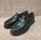 G.H. BASS Weejuns 90s Logan Horsebit Moc Penny Loafers. UK Size 8. Black Leather