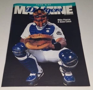 Mike Piazza 1993 Dodgers Think Blue Magazine Program Rookie w. Scorecard Mint - Picture 1 of 4