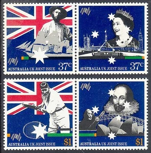 1988 Australia Great Britain Joint Issue se-tenant pairs set, MNH• FREE POST • - Bild 1 von 1