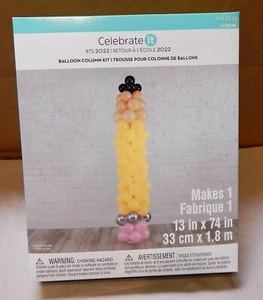 Balloon Column Kit 74"x13" Water Base 73ea 5" Ball Party Decor Celebrate It 249N - Bild 1 von 4