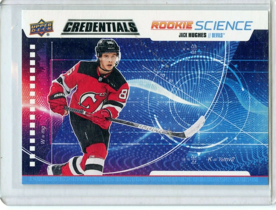 2019-20 Upper Deck Credentials Rookie Science #RS-01 Jack Hughes - Image 1 of 2