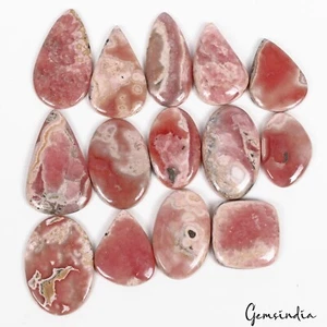 Lote de gemas sueltas para joyería 700 Cts/14 piezas de rodocrosita de diseño natural cabina mixta - Imagen 1 de 6