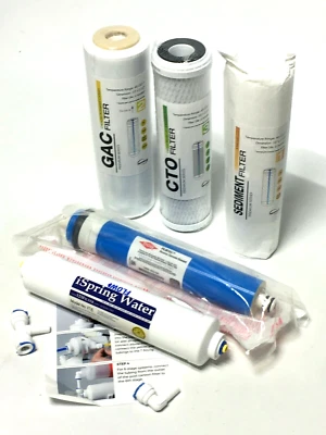 (5) iSpring Reverse Osmosis Under Sink Replacement Filters F5-100US - Image 1 of 4