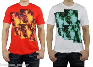 DIESEL Brand Mens T-PIR Logo Fireworks SS Vintage Tee T Shirts Top Red White - Bild 1 von 9