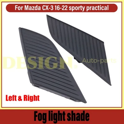 Front Fog Lamp Cover Left Right Side Fits For 2016-2021 Mazda CX-3 - Image 1 of 4