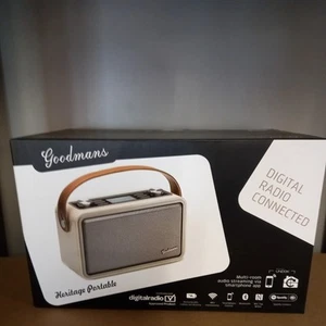 NEW Goodmans Heritage HP1WHT Portable Digital Radio - Ivory/White - Picture 1 of 4