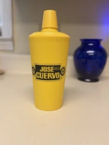 Vintage Jose Cuervo Cocktail Shaker Yellow Advertising Plastic Barware - Picture 1 of 5