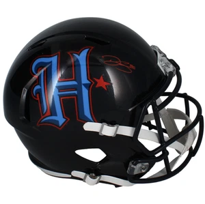 Dalton Schultz Autographed (Red) Texans H-Town Full Size Speed Helmet Beckett - Picture 1 of 3