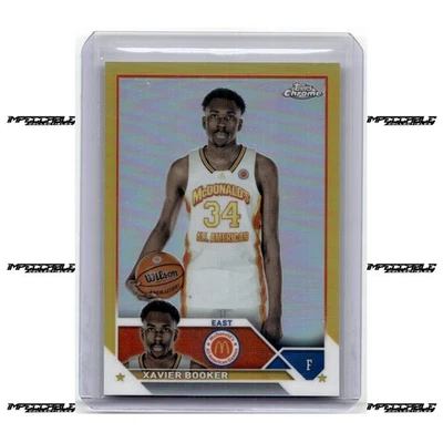 2023 Topps Chrome McDonald's A/A - Gold #49 Xavier Booker Rookie /50 - Image 1 of 2