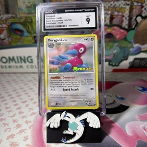 2008 POKEMON GREAT ENCOUNTERS - PRERELEASE - STAFF #49/106 PORYGON2 CGC 9 - Picture 1 of 3