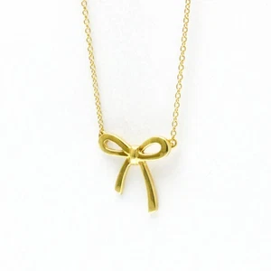 Collana Tiffany & Co. Tiffany Fiocco Ciondolo Oro Giallo 18K Unisex Usata - Foto 1 di 11