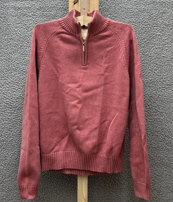 Suéter Brooks Brothers 346 Mujer M Rosa 1/4 Cremallera Pullover Algodón Foto 1 de 4