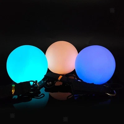 LED Poi Ball Outdoor Spiel Hand Requisiten Bauchtanzbälle für Bauchtanz Übung - Bild 1 von 4